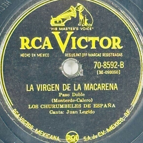 Los Churumbeles De España El Beso 10 Inch Shellac 78 RPM RCA Victor 70-8592 - Picture 3 of 4